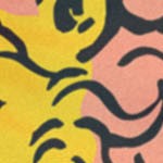 blue/pink/light yellow