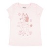 Seven Times Six Bluey Girls' Flowers and Butterflies Spring Crewneck T-Shirt Pink - 2 of 4