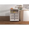 LunaLulinlk White storage cabinet, large-capacity storage, sturdy and durable, home must-have single product - 3 of 4