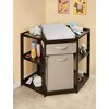 Badger Basket Diaper Corner Baby Changing Table with Hamper and Basket - 2 of 4