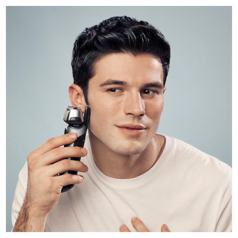 Braun Series 8-8417s Men&#39;s Electric Foil Shaver with Precision Beard Trimmer &#38; Charging Stand, 6 of 10