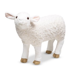 Melissa & Doug Giant Sheep -  Lifelike Stuffed Animal (nearly 2 feet tall) - 1 of 4