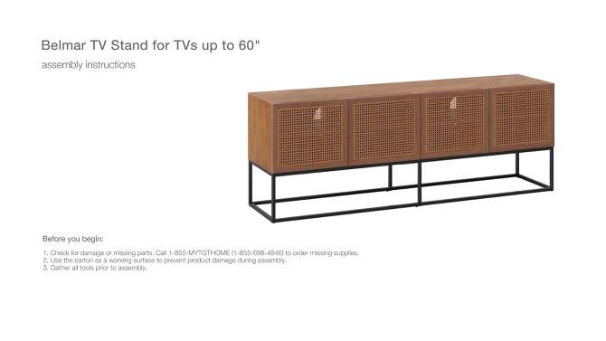 Belmar Woven TV Stand for TVs up to 60" - Threshold™, 5 of 8, play video