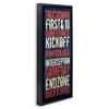Stupell Industries Rustic Football Phrases, 11" x 25" - 3 of 4