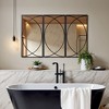 LuxenHome 3-Piece Black Metal Rectangular Wall Mirror Set - 3 of 4