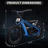 Dirt Bike for Kids, Motorcycle, 16 Inch Balance Bike for Ages 6-12,Christmas Gift - 4 of 4