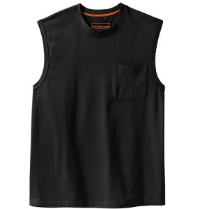 Boulder Creek by KingSize Men's Big & Tall Heavyweight Pocket Muscle Tee - 1 of 4