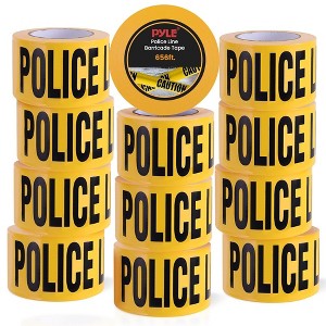 Pyle 12-Piece Police Line Do Not Cross Barricade Tape Set - PNCCTX12 - 1 of 4