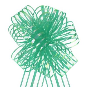 Unique Bargains Christmas Wedding Car Basket Gift Wrapping Big Organza Pull Bow 10 Pcs - 1 of 4