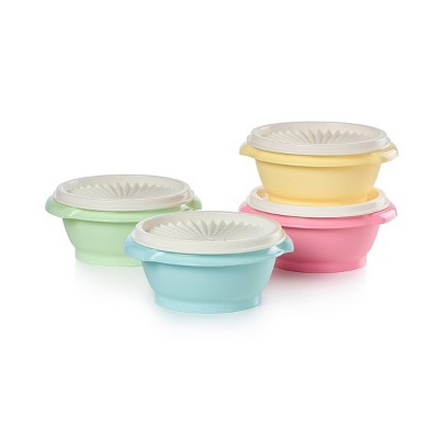 Tupperware 30pc Heritage Get it All Food Storage Container Set Vintage Pastel: Stackable, Dishwasher-Safe MAY HAVE MISSING PIECES