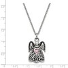 Black Bow Jewelry Antiqued Stainless Steel CZ Birthstone Angel Ash Holder Necklace 18 In - 4 of 4