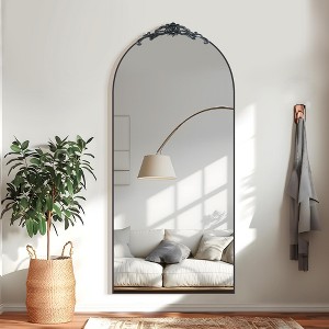 Dovelina Vintage Arched Full Length Standing Mirror Vanity Floor Mirror - 1 of 4