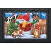 Briarwood Lane Doormat 30x18 Indoor Outdoor Barnyard Snowman Christmas For Christmas Doormat - 2 of 4