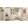 FUFU&GAGA Freestanding Combination Sculptural Look Wardrobe Armoire White - 2 of 4