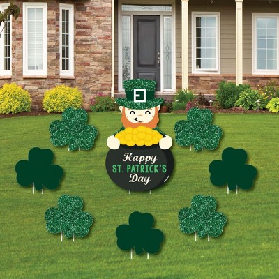 Big Dot Of Happiness Irish Gnomes - Lawn Decorations - Outdoor St.  Patrick's Day Party Yard Decorations - 10 Piece : Target