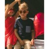 Deux par Deux Boy Short Sleeve Tee with Pocket Navy Blue - 2 of 4