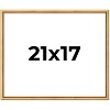 PosterPalooza | Classic Modern Gold Picture Frame - UV Acrylic, Backing Board, Hanging Hardware Included - 2 of 4