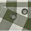 Kate Aurora Country Farmhouse Living Classic Buffalo Plaid Checkered Single Grommet Top Window Curtain Panel - 3 of 4