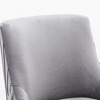 SEYNAR Modern Velvet Pleated Finish Back Dining Chair Set of 2 with Rear Handle - 4 of 4