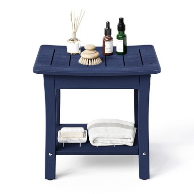Arceso Hdpe Shower Bench Stool, 16 Inch Waterproof Shower Seat For ...