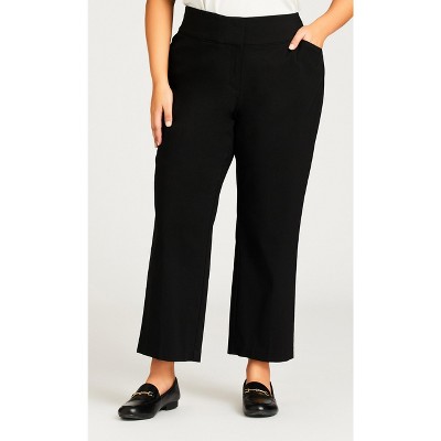 Avenue | Women's Plus Size Super Stretch Trouser Black - Petite - 22w :  Target