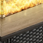 beige cushion/gray wicker