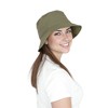 Anna-Kaci Bucket Hat Wide Brim UV Protection Lightweight Packable Outdoor Sun Hat with Adjustable Chin Strap - 3 of 4