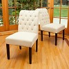 2ct Dinah Roll Top Fabric Dining Chair Set - Christopher Knight Home - 4 of 4