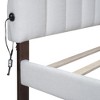 Upholstered Bed Frame Queen Size/Soft Cloud-Shaped Headboard/Low Profile Bed Frame/No Box Spring Needed - 3 of 4