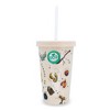 Silver Buffalo Harry Potter Hogwarts Bamboo Tumbler Cup With Lid And Straw | Holds 20 Ounces - 3 of 4