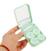 Unique Bargains Simple Rectangular Contact Lens Case 1 Set - 2 of 4