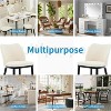 Upholstered Fabric Dining Room Side Chairs, Chair for Dining Room with Padded Seat and Wood Legs-Modern Dining Chairs - 4 of 4