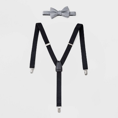 Men's Bowtie Suspender - Goodfellow & Co™ Gray