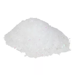 Northlight White Iridescent Artificial Powder Snow Twinkle Flakes for Christmas Decorating 2 oz