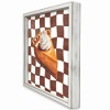 Brown Check Pumpkin Pie 16 x 16 Framed Print - 2 of 4