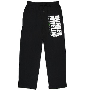 Seven Times Six The Office Dunder Mifflin Paper Company Logo Lounge Sleep Pajama Pants Grey - 1 of 3