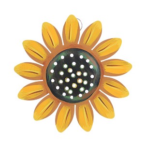 Fall 7.0 Inch Sunflower Charm Thanksgiving Box Signs - 1 of 3