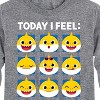Boys' - Baby Shark - Today I Feel Grid Long Sleeve Graphic T-Shirt - 2 of 4