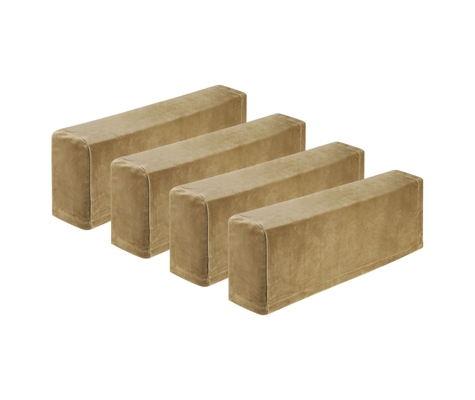 Unique Bargains Non Slip Scratch Resistant Soft Sofa Armchair Covers Taupe 4 Pcs