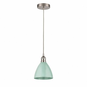 Plymouth Dome - 1 Light Cord Hung Mini Pendant In Industrial Style-11.25 Inches Tall and 7.5 Inches Wide - 1 of 1