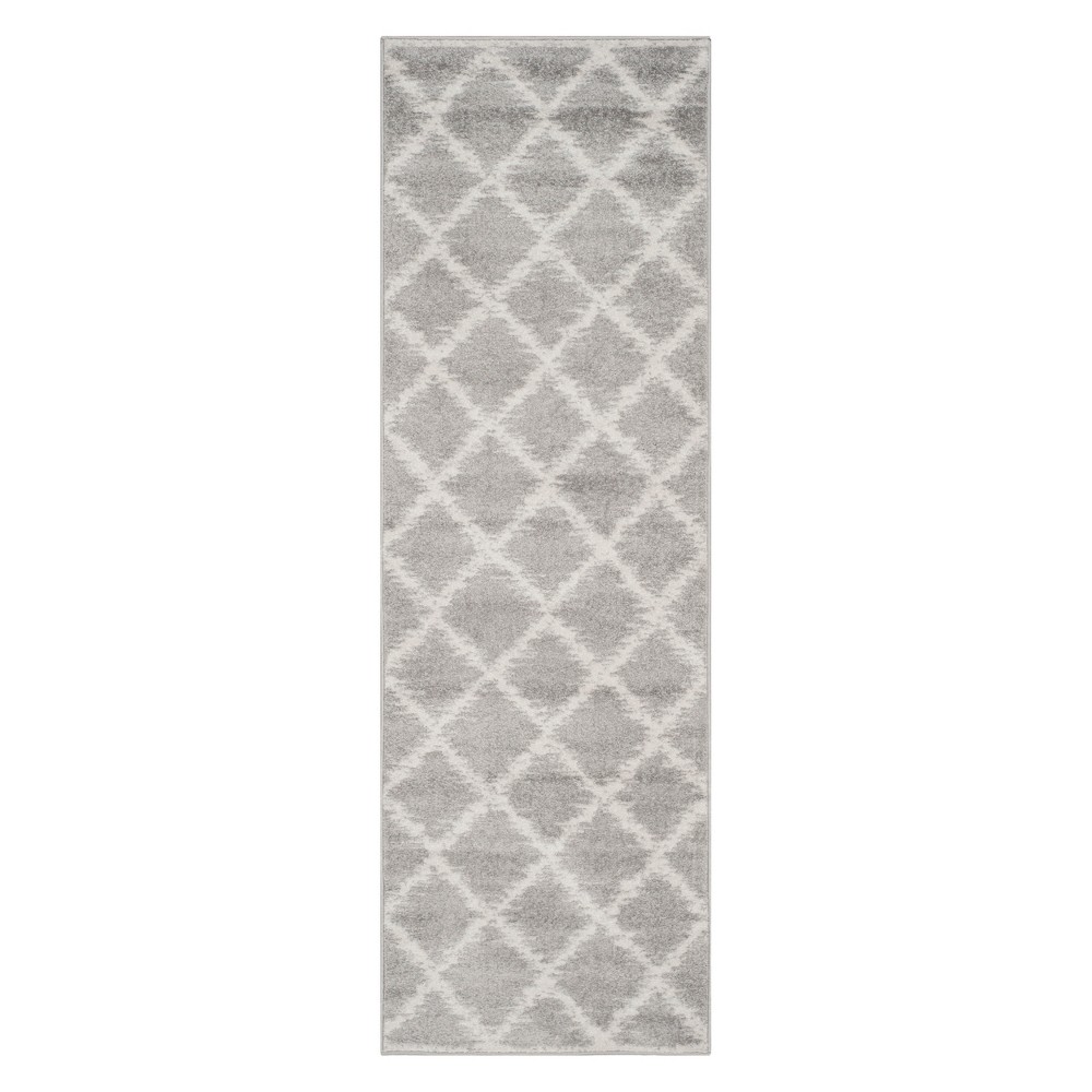  Jamaica Geometric Accent Rug Silver/Ivory