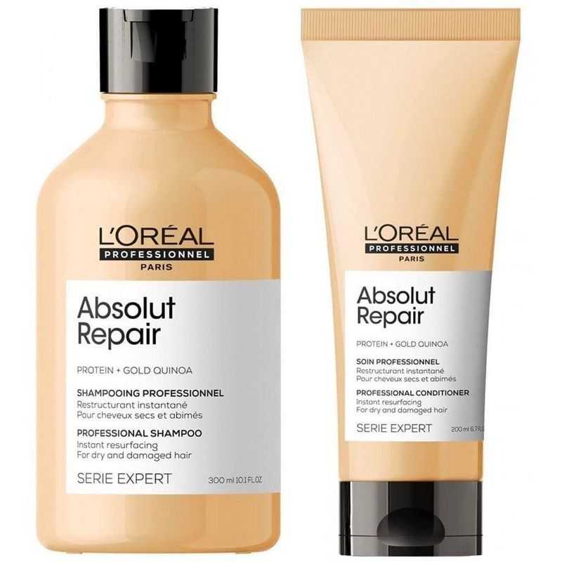 L'Oreal ABSOLUT REPAIR Shampoo (10.1 oz) & Conditioner (6.7 oz) Duo Set | Absolute Repairs Damage | Quinoa & Proteins Loreal Kit, 1 of 10