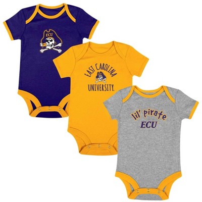 Ncaa East Carolina Pirates Infant 3pk Bodysuit Target