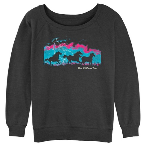 Juniors Womens Lost Gods Run Wild And Free Sweatshirt Target