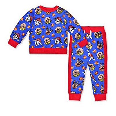 Nickelodeon Boy's 2-Pack Paw Patrol Graphic Pullover Sweatshirt and Jogger Pants Set for kids