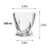 LEMONSODA Premium Twisted Whiskey Glasses- (Set of 4) - 10oz - 4 of 4