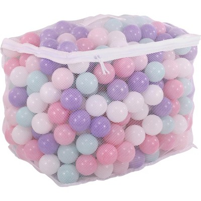 BalanceFrom Fitness 2.3 Inch Crush Proof Play Pit Balls with Reusable Mesh Storage Bag for Playpens, Bounce Houses, and Kiddie Pools