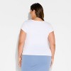Women's Slim Fit Cap Sleeve Deep Scoop Neck T-Shirt - Wild Fable™ - 3 of 3