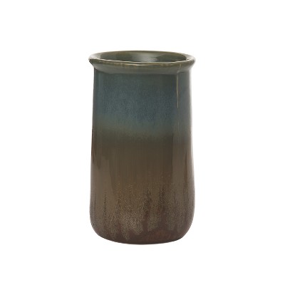 Transpac Ceramic 7.4 in. Earthy Utensil Holder