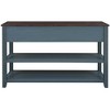 PAGED Wood Console Table Mid-Century Entryway Table with 3 Drawers & 2 Layers Shelves for Living Room, Entrance - 4 of 4